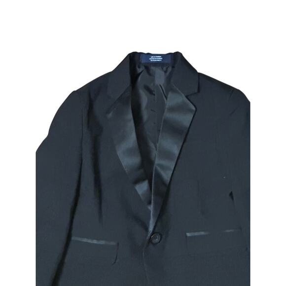 Nautica Formal Suit Jacket Single Button Notched Lapel Front Pocket Black 2T NWT - Picture 2 of 7
